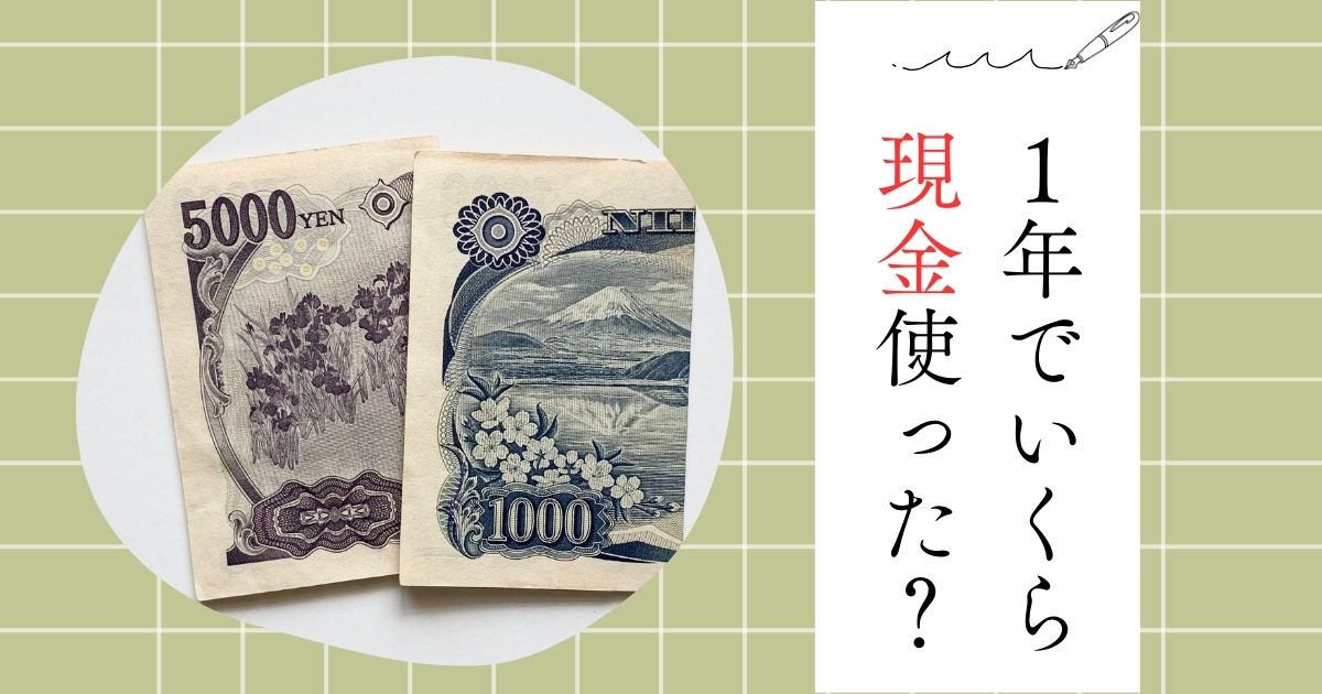 キャッシュレス派は1年にいくら現金を使う？｜ミニマリストのお財布と現金の持ち運び方